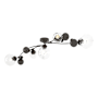 Hubbardton Forge Sprig 5 Light 62" Wide Semi-Flush Ceiling Fixture Oil Rubbed Bronze / Water