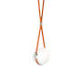 Hubbardton Forge Derby 11" Wide Pendant Black / Polished Nickel / Chestnut
