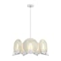 Hubbardton Forge Callisto 7 Light 29" Wide Pendant White