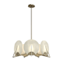 Hubbardton Forge Callisto 7 Light 29" Wide Pendant Soft Gold