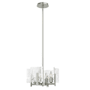 Hubbardton Forge Arc 4 Light 14" Wide Taper Candle Style Chandelier Sterling