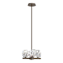 Hubbardton Forge Gatsby 4 Light 12" Wide Pendant Bronze / Clear