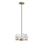 Hubbardton Forge Gatsby 4 Light 12" Wide Pendant Soft Gold / Clear