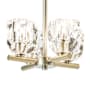 Hubbardton Forge Gatsby 4 Light 12" Wide Pendant Modern Brass / Crystal
