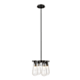 Hubbardton Forge Eos 4 Light 12" Wide Chandelier Black
