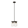 Hubbardton Forge Eos 4 Light 12" Wide Chandelier Natural Iron