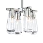 Hubbardton Forge Eos 4 Light 12" Wide Chandelier Sterling