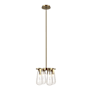 Hubbardton Forge Eos 4 Light 12" Wide Chandelier Modern Brass