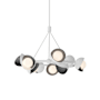 Hubbardton Forge Brooklyn 9 Light 32" Wide Pendant White / Ink