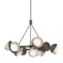 Hubbardton Forge Brooklyn 9 Light 32" Wide Pendant Bronze / Sterling
