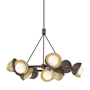 Hubbardton Forge Brooklyn 9 Light 32" Wide Pendant Bronze / Modern Brass