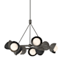 Hubbardton Forge Brooklyn 9 Light 32" Wide Pendant Dark Smoke / Black