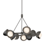 Hubbardton Forge Brooklyn 9 Light 32" Wide Pendant Dark Smoke / Ink