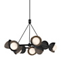 Hubbardton Forge Brooklyn 9 Light 32" Wide Pendant Black / Bronze