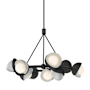 Hubbardton Forge Brooklyn 9 Light 32" Wide Pendant Black / Vintage Platinum