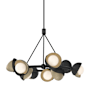 Hubbardton Forge Brooklyn 9 Light 32" Wide Pendant Black / Soft Gold