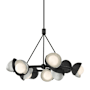 Hubbardton Forge Brooklyn 9 Light 32" Wide Pendant Black / Sterling