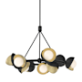 Hubbardton Forge Brooklyn 9 Light 32" Wide Pendant Black / Modern Brass