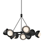 Hubbardton Forge Brooklyn 9 Light 32" Wide Pendant Black / Ink