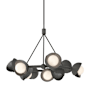 Hubbardton Forge Brooklyn 9 Light 32" Wide Pendant Natural Iron / Ink