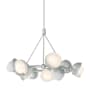 Hubbardton Forge Brooklyn 9 Light 32" Wide Pendant Vintage Platinum / White
