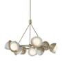 Hubbardton Forge Brooklyn 9 Light 32" Wide Pendant Soft Gold / Vintage Platinum