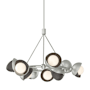 Hubbardton Forge Brooklyn 9 Light 32" Wide Pendant Sterling / Oil Rubbed Bronze
