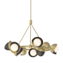 Hubbardton Forge Brooklyn 9 Light 32" Wide Pendant Modern Brass / Oil Rubbed Bronze