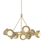 Hubbardton Forge Brooklyn 9 Light 32" Wide Pendant Modern Brass / Soft Gold