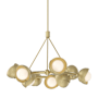 Hubbardton Forge Brooklyn 9 Light 32" Wide Pendant Modern Brass / Modern Brass