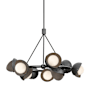 Hubbardton Forge Brooklyn 9 Light 32" Wide Pendant Ink / Bronze