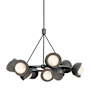 Hubbardton Forge Brooklyn 9 Light 32" Wide Pendant Ink / Dark Smoke