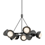 Hubbardton Forge Brooklyn 9 Light 32" Wide Pendant Ink / Natural Iron