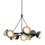 Hubbardton Forge Brooklyn 9 Light 32" Wide Pendant Ink / Modern Brass