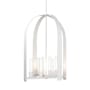 Hubbardton Forge Triomphe 8 Light 26" Wide Pendant White / Frosted