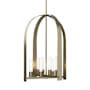 Hubbardton Forge Triomphe 8 Light 26" Wide Pendant Soft Gold / Frosted