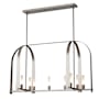 Hubbardton Forge Triomphe 9 Light 41" Wide Linear Pendant Dark Smoke