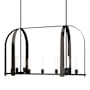 Hubbardton Forge Triomphe 9 Light 41" Wide Linear Pendant Oil Rubbed Bronze / Frosted