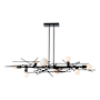 Hubbardton Forge Brindille 8 Light 54" Wide LED Abstract Linear Pendant Dark Smoke