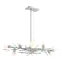 Hubbardton Forge Brindille 8 Light 54" Wide LED Abstract Linear Pendant Vintage Platinum