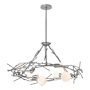 Hubbardton Forge Brindille 6 Light 37" Wide LED Abstract Pendant Sterling