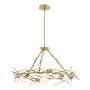 Hubbardton Forge Brindille 6 Light 37" Wide LED Abstract Pendant Modern Brass
