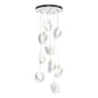 Hubbardton Forge Riza 9 Light 22" Wide Multi Light Pendant White / Opal
