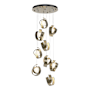 Hubbardton Forge Riza 9 Light 22" Wide Multi Light Pendant Soft Gold / Opal