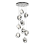 Hubbardton Forge Riza 9 Light 22" Wide Multi Light Pendant Sterling / Opal