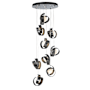 Hubbardton Forge Riza 9 Light 22" Wide Multi Light Pendant Ink
