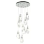 Hubbardton Forge Luma 9 Light 21" Wide Multi Light Pendant Vintage Platinum / Clear