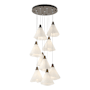Hubbardton Forge Mobius 9 Light 21" Wide Multi Light Pendant Bronze / Frosted