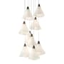 Hubbardton Forge Mobius 9 Light 21" Wide Multi Light Pendant Bronze / Frosted