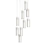 Hubbardton Forge Exos Glass 9 Light 21" Wide Suspension Multi Light Pendant Bronze / Opal